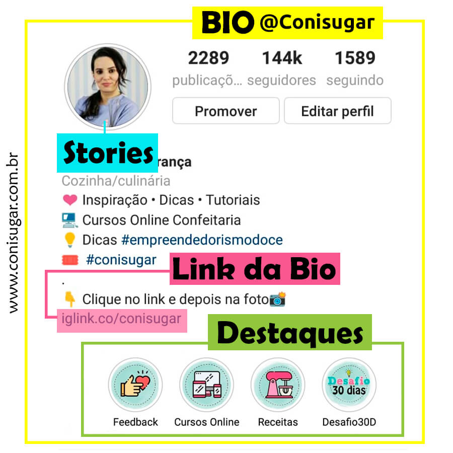 use a aba de destaques para promover - como ganhar seguidores no instagram