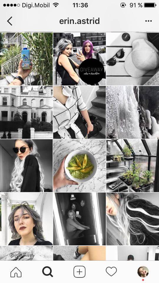 feed do instagram color splash